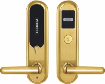 Electronic cylinder lock, smart card door lock with lock system 